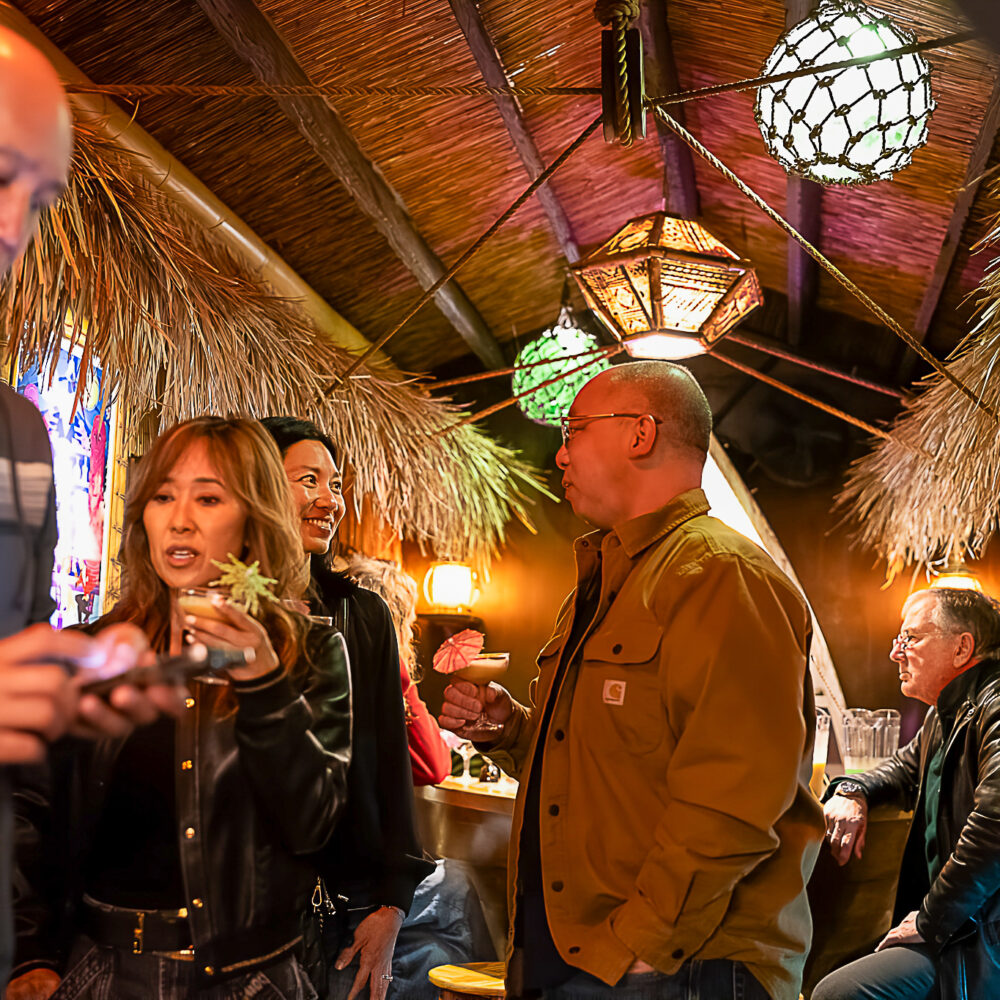 Guests at the Tiki Bar